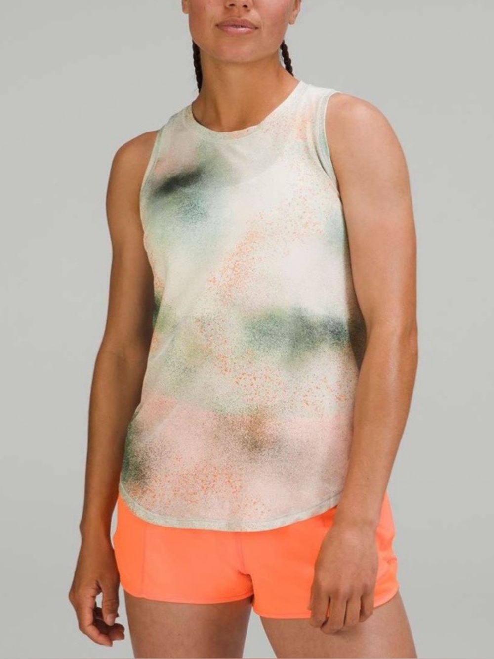 LULULEMON- High Neck Running and Training Tank Top Spray Camo Size 12